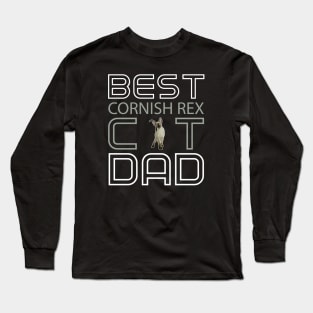 Best Cornish Rex Cat Dad Long Sleeve T-Shirt